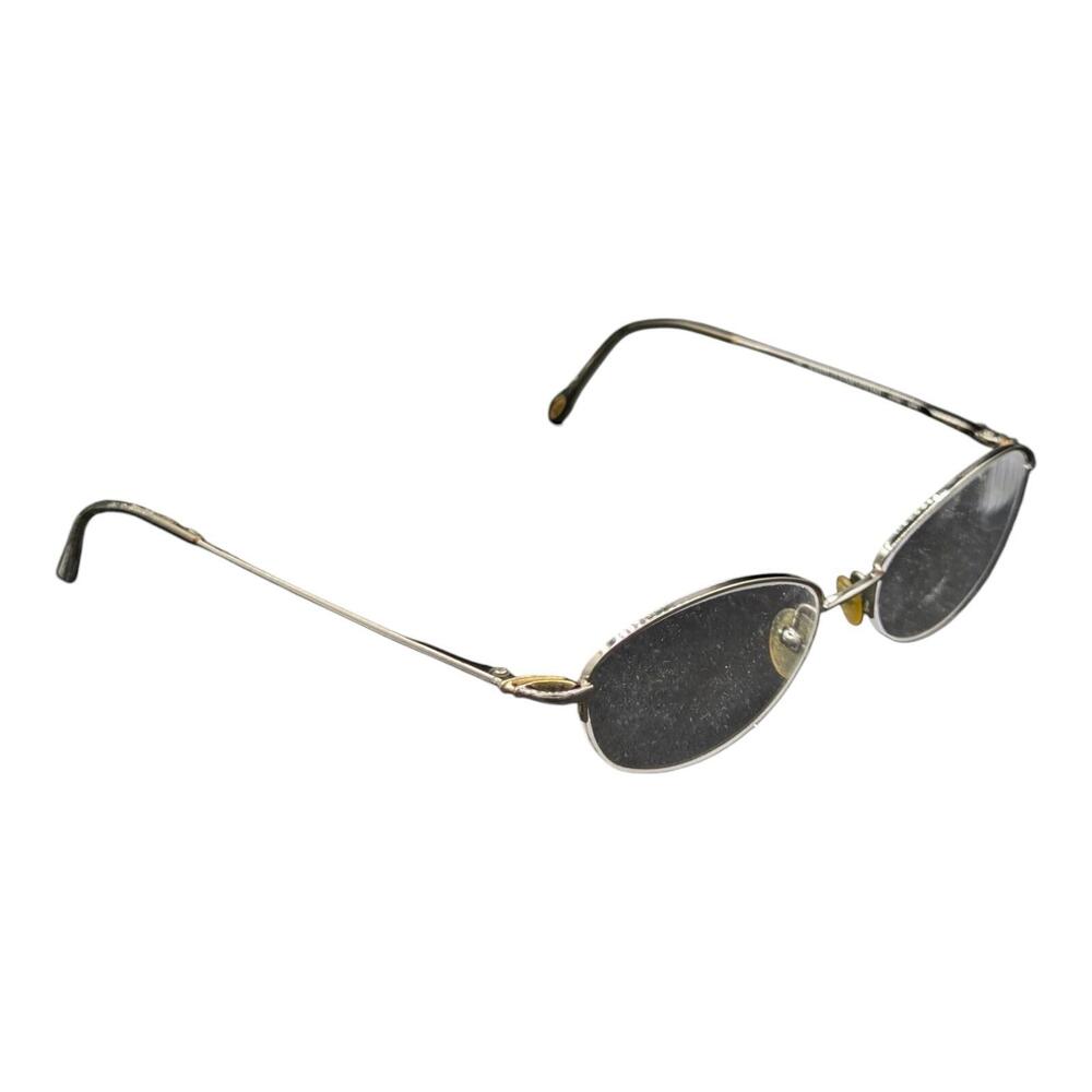Safilo Emozioni Womens Eyeglass Frames Oval Silver 4304‎ SP4 Metal Frames Only